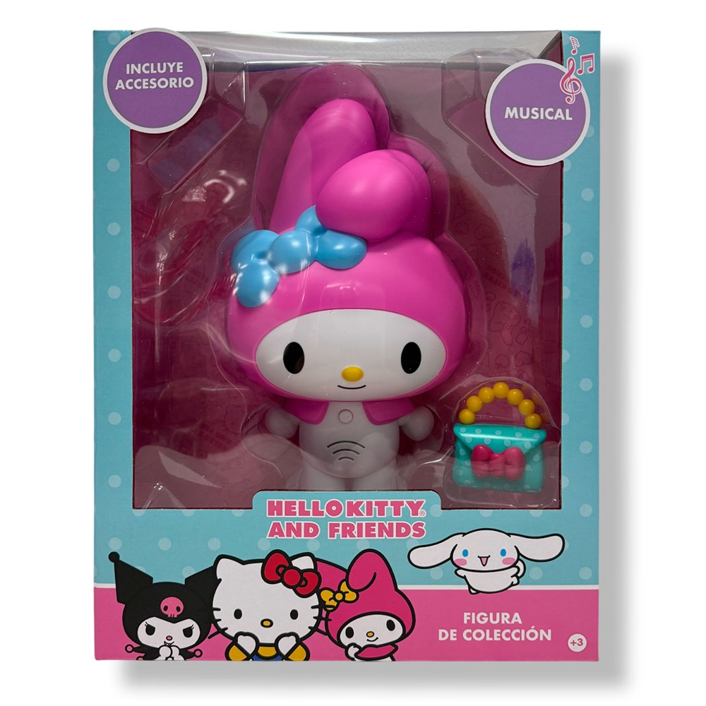 SANRIO HELLO KITTY MY MELODY MUSICAL CON ACCESORIO 22 CM - 2