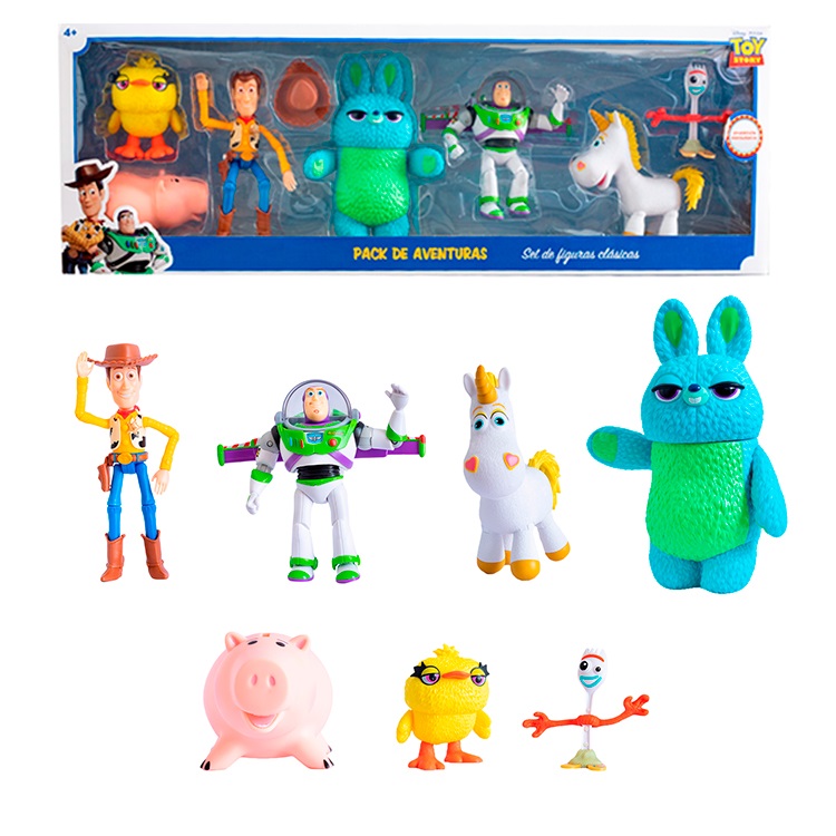 TOY STORY COLECCIÓN DE 7 PERSONAJES WOODY BUZZ 18 CM - 1
