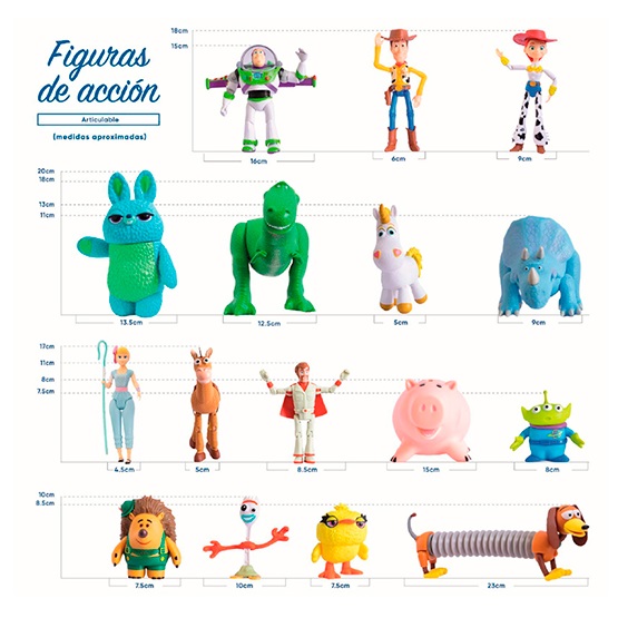 TOY STORY COLECCIÓN DE 7 PERSONAJES WOODY BUZZ 18 CM - 2