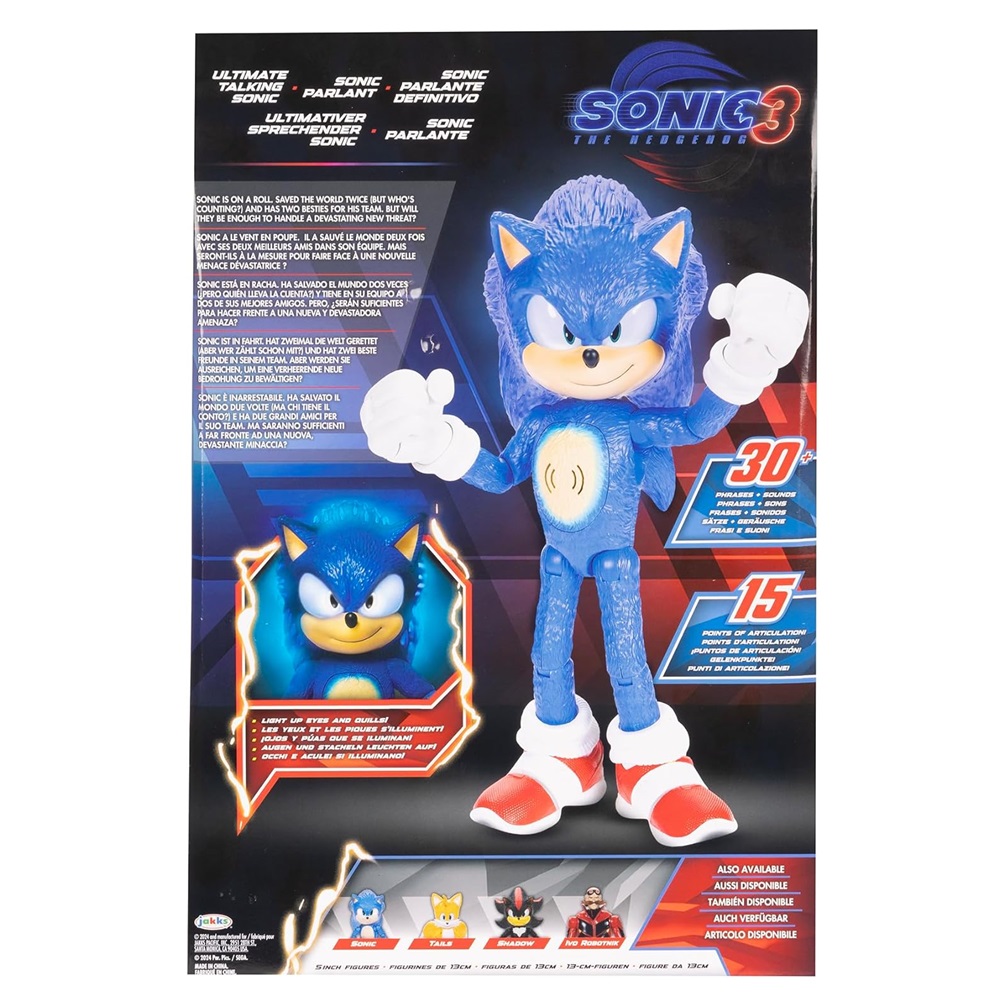 FIGURA INTERACTIVA SONIC 3 ULTIMATE TALKING SONIC 30 CM - 7