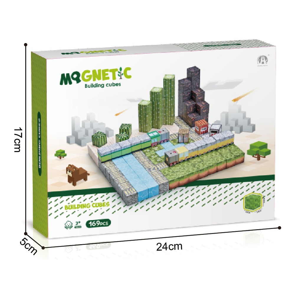 BLOQUES MAGNÉTICOS DE CONSTRUCCIÓN MINA DESIERTO 169 PCS - 2