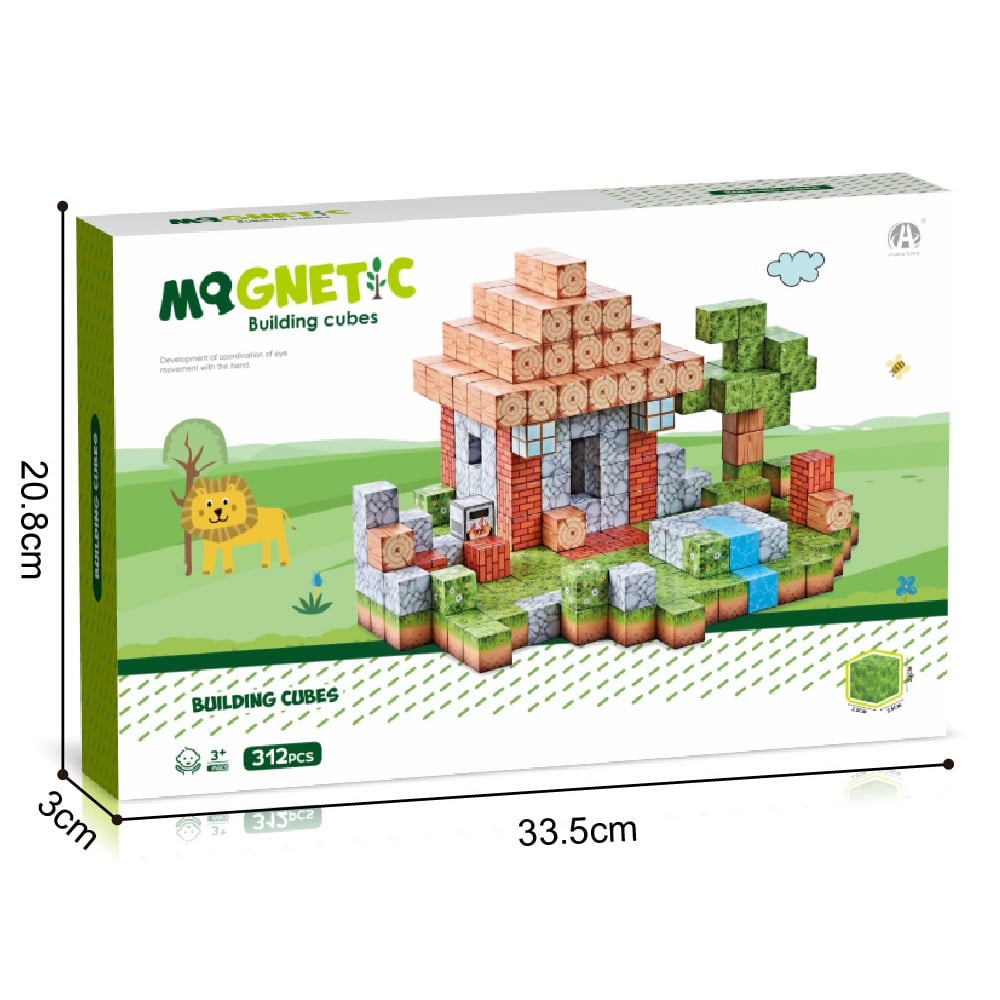 BLOQUES MAGNÉTICOS DE CONSTRUCCIÓN CASITA 312 PCS - 2