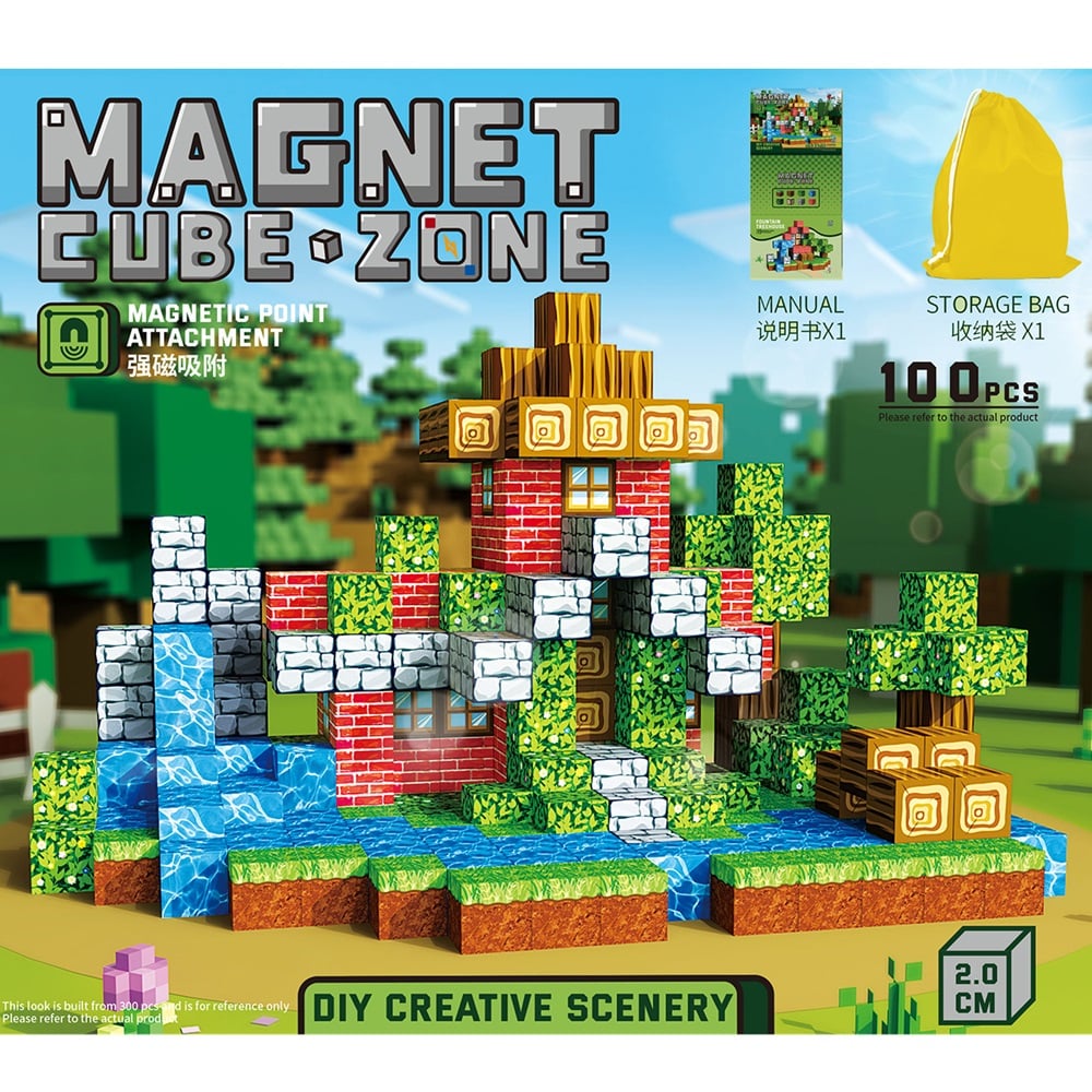 BLOQUES MAGNÉTICOS DE CONSTRUCCIÓN 100 PCS - 1