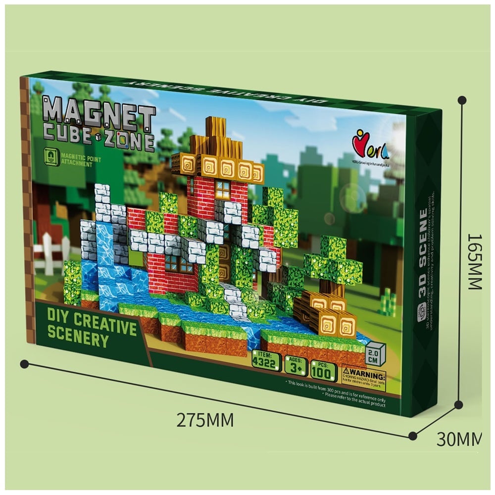 BLOQUES MAGNÉTICOS DE CONSTRUCCIÓN 100 PCS - 2