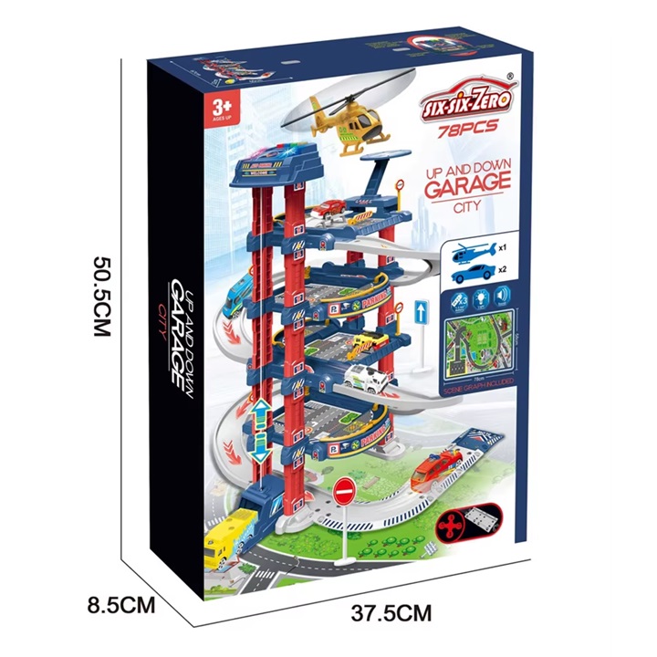PISTA GARAJE UP AND DOWN GARAGE CITY 78 PCS - 3