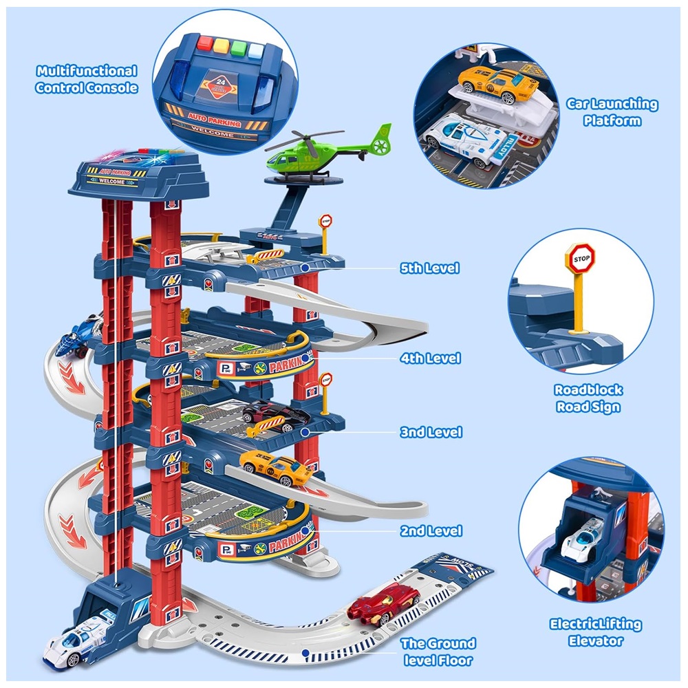PISTA GARAJE UP AND DOWN GARAGE CITY 78 PCS - 4