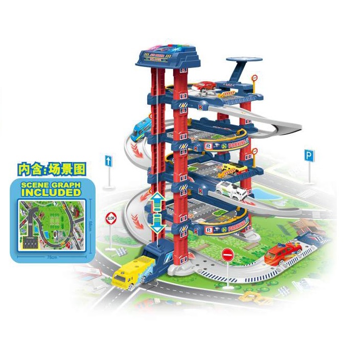 PISTA GARAJE UP AND DOWN GARAGE CITY 78 PCS - 6