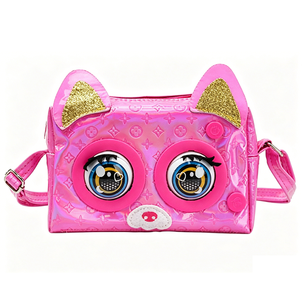 KSY CARTERA INTERACTIVA PARA NIÑAS GATO ROSA - 2