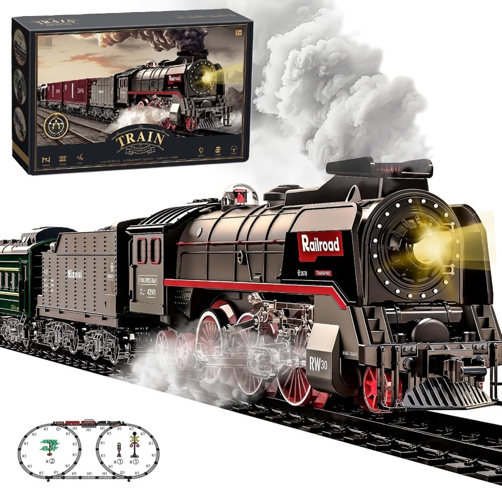 TREN ELECTRICO NEGRO CON HUMO LUCES Y SONIDO - 1