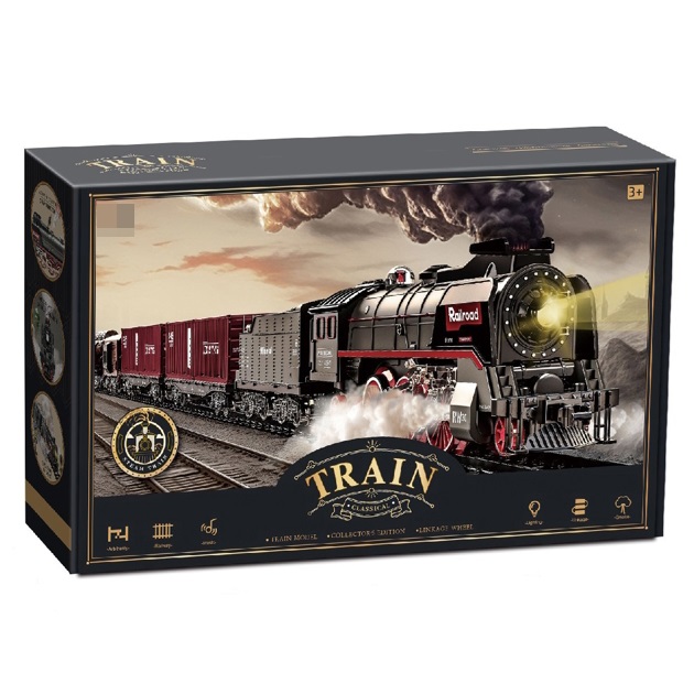 TREN ELECTRICO NEGRO CON HUMO LUCES Y SONIDO - 4