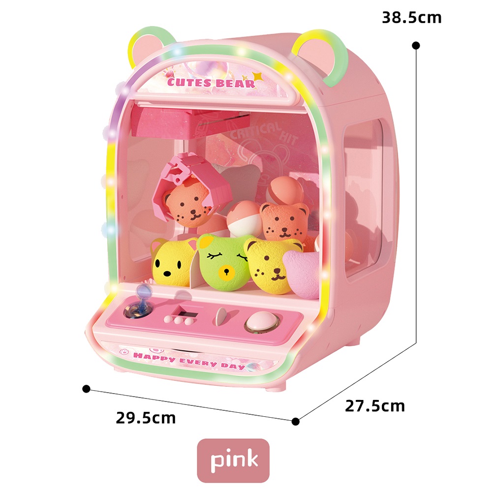 JUEGO MINI MAQUINA GARRA DE SORPRESAS CON LUCES - 2