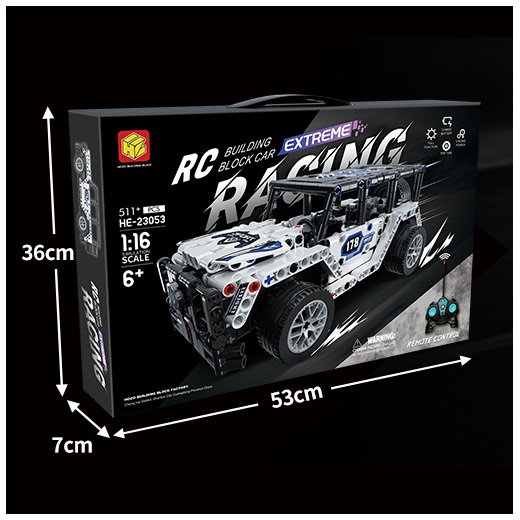 AUTO CAMIONETA ARMABLE RC BLANCO 511 PCS A CONTROL REMOTO - 2