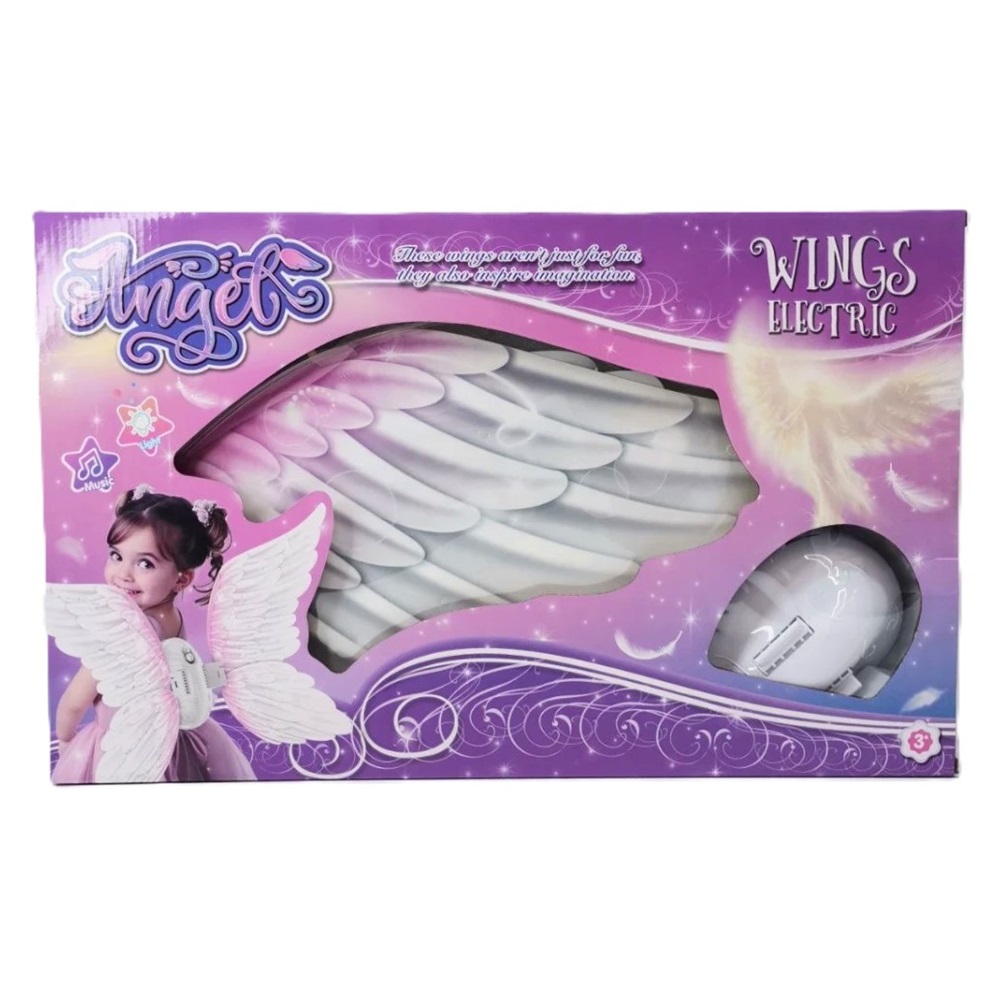ALAS DE ÁNGEL CON LUCES Y MÚSICA PARA NIÑAS - 1