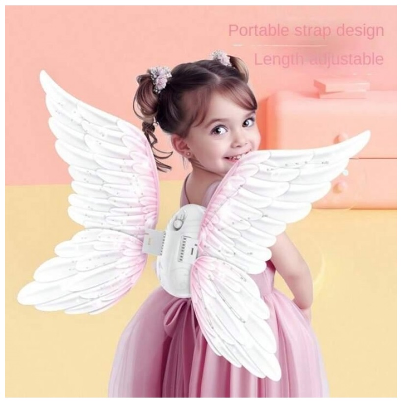 ALAS DE ÁNGEL CON LUCES Y MÚSICA PARA NIÑAS - 2