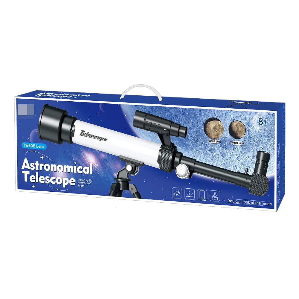 TELESCOPIO ASTRONÓMICO PARA NIÑOS CON TRIPODE Y ACCESORIOS - 8