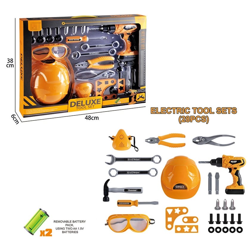 SET DE HERRAMIENTAS DELUXE PARA NIÑOS +28 PIEZAS - 2