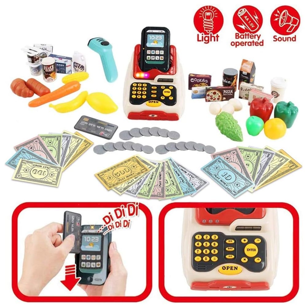 JUEGO SUPERMERCADO SUPERMARKET + COCHE DE COMPRAS 48 PCS - 3