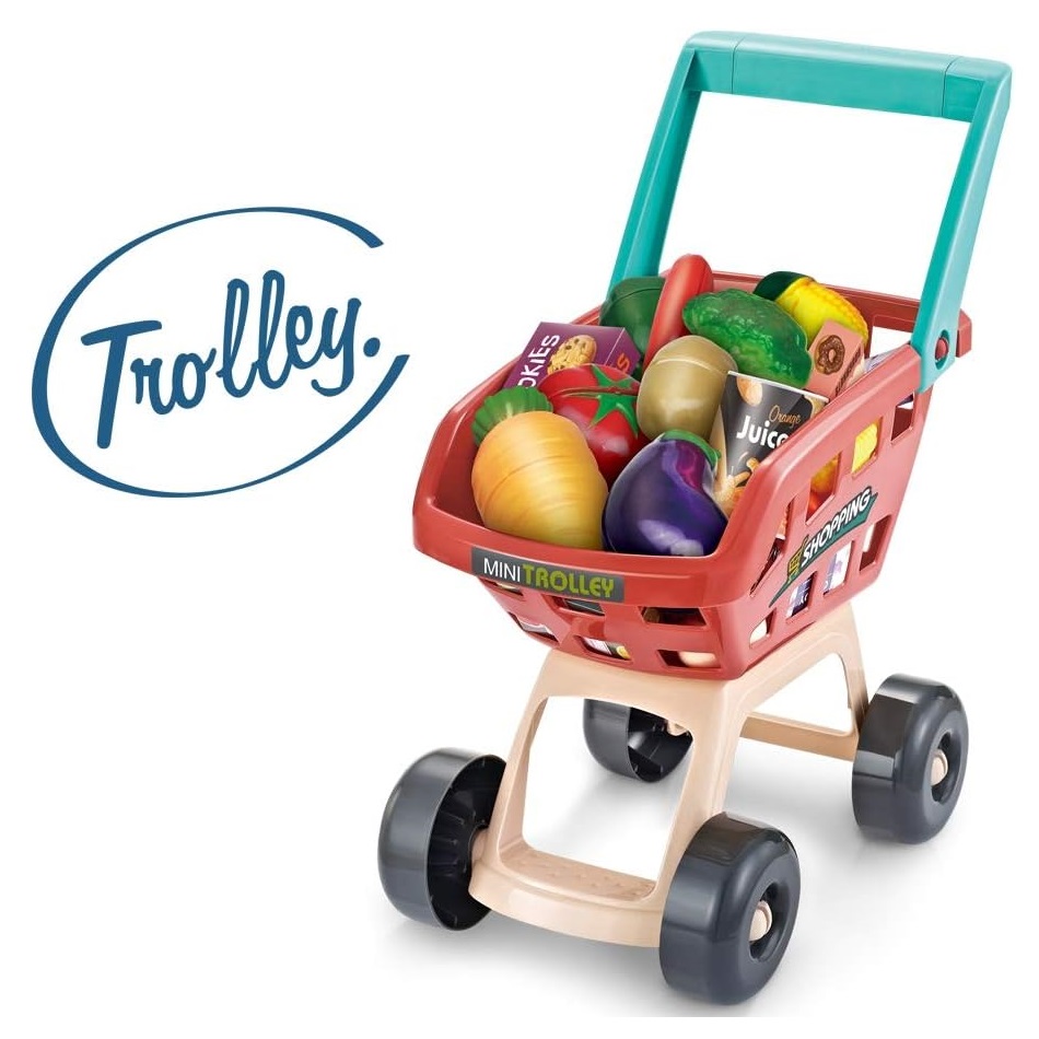 JUEGO SUPERMERCADO SUPERMARKET + COCHE DE COMPRAS 48 PCS - 4
