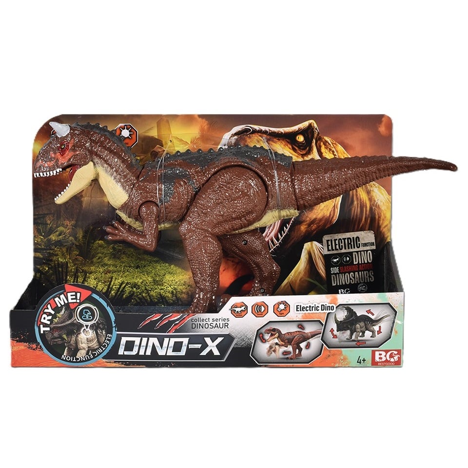 JUGUETE DINOSAURIO CARNOTAURUS CON LUZ Y SONIDO 35 CM - 1