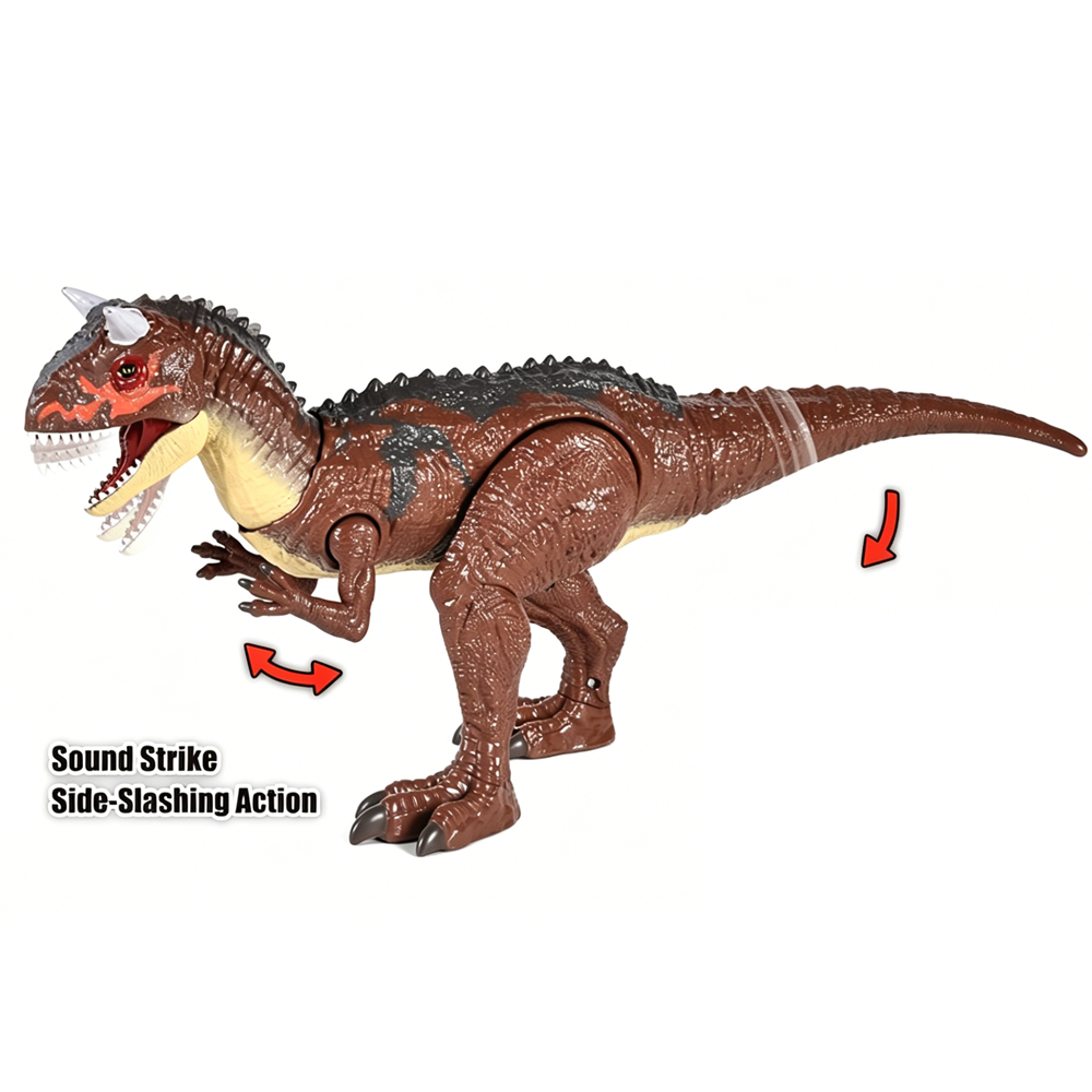 JUGUETE DINOSAURIO CARNOTAURUS CON LUZ Y SONIDO 35 CM - 2