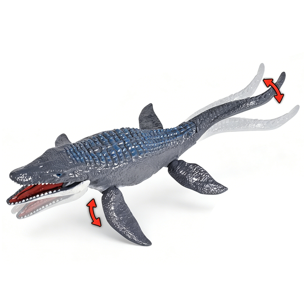 JUGUETE DINOSAURIO MOSASAURUS CON LUZ Y SONIDO 35 CM - 2