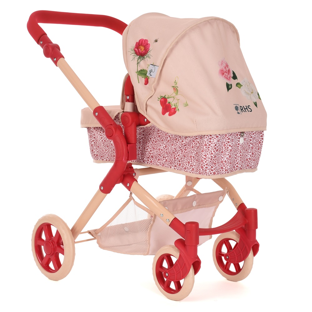 COCHE PARA MUÑECAS ROMA PRAMS RHS FLORA SINGLE - 6