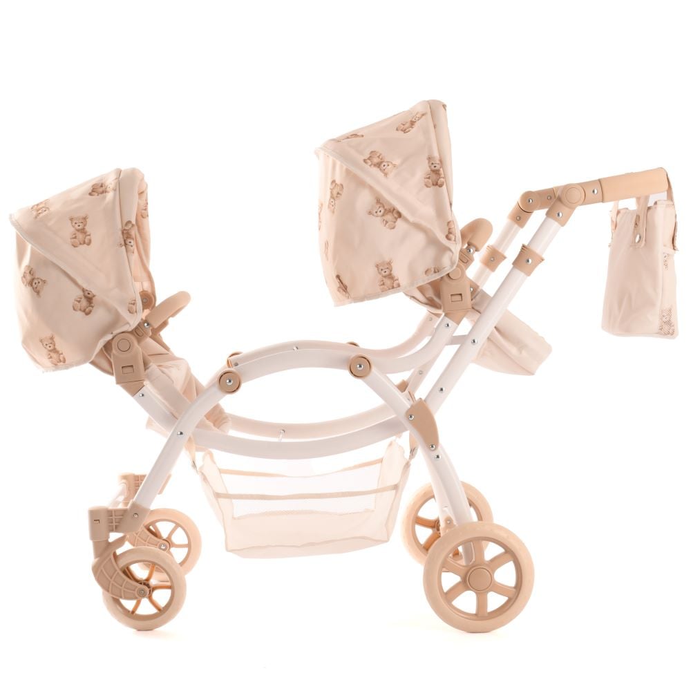 COCHE MUÑECA ROMA PRAMS TEDDY TWIN REBORN - 2