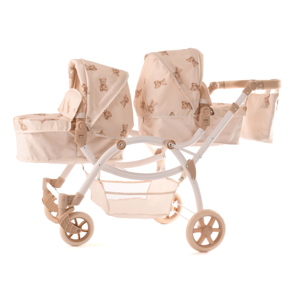 COCHE MUÑECA ROMA PRAMS TEDDY TWIN REBORN - 4