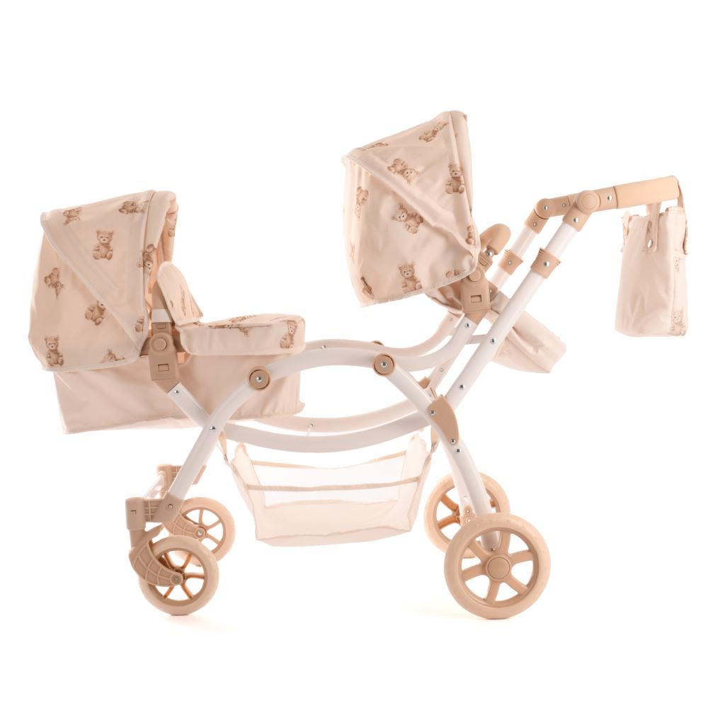 COCHE MUÑECA ROMA PRAMS TEDDY TWIN REBORN - 5