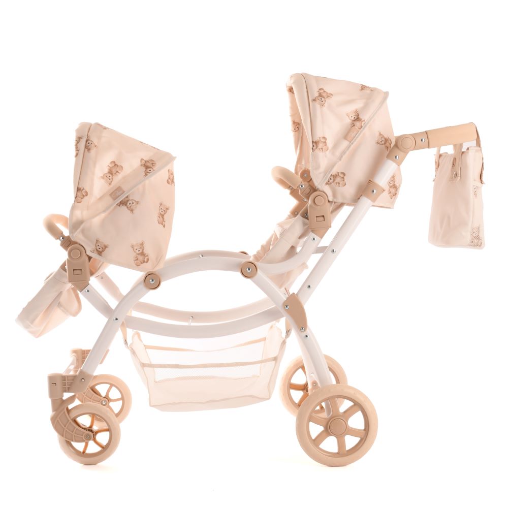COCHE MUÑECA ROMA PRAMS TEDDY TWIN REBORN - 6