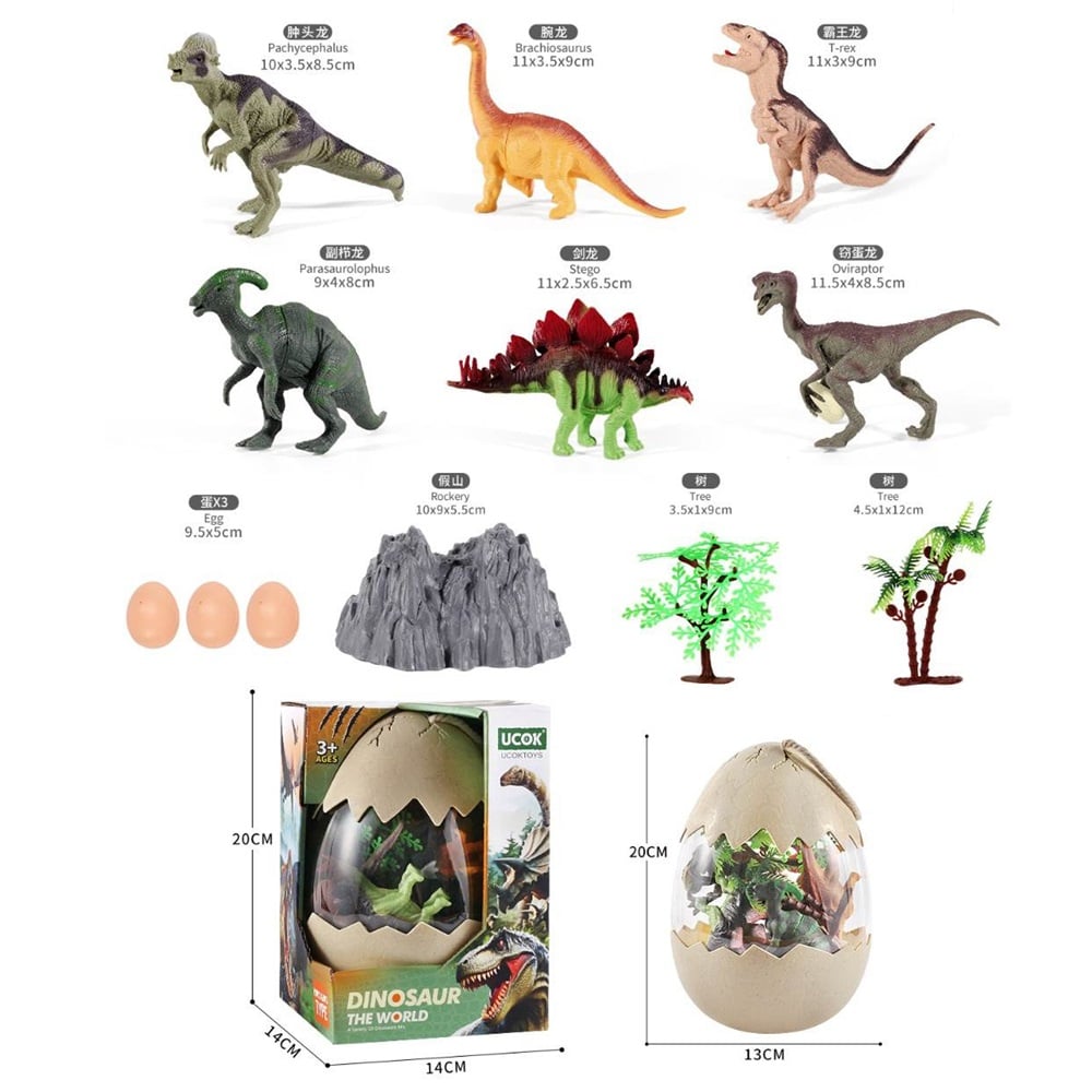 HUEVO SORPRESA CON DINOSAURIOS Y ACCESORIOS - 2