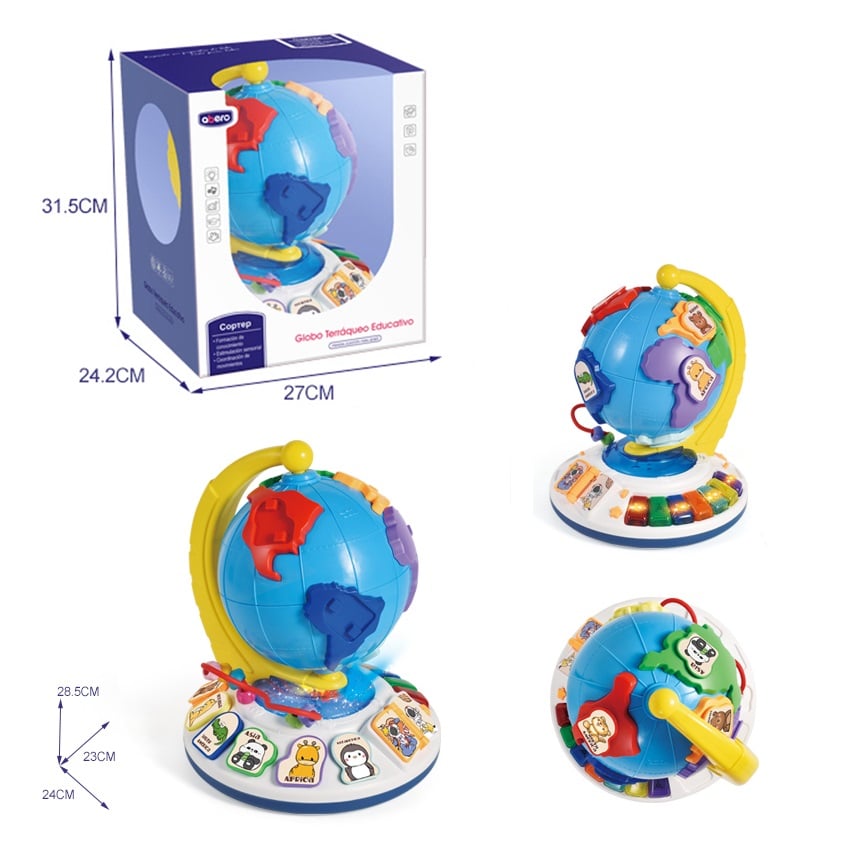 JUGUETE EDUCATIVO GLOBO TERRAQUEO PLANETA TIERRA - 2