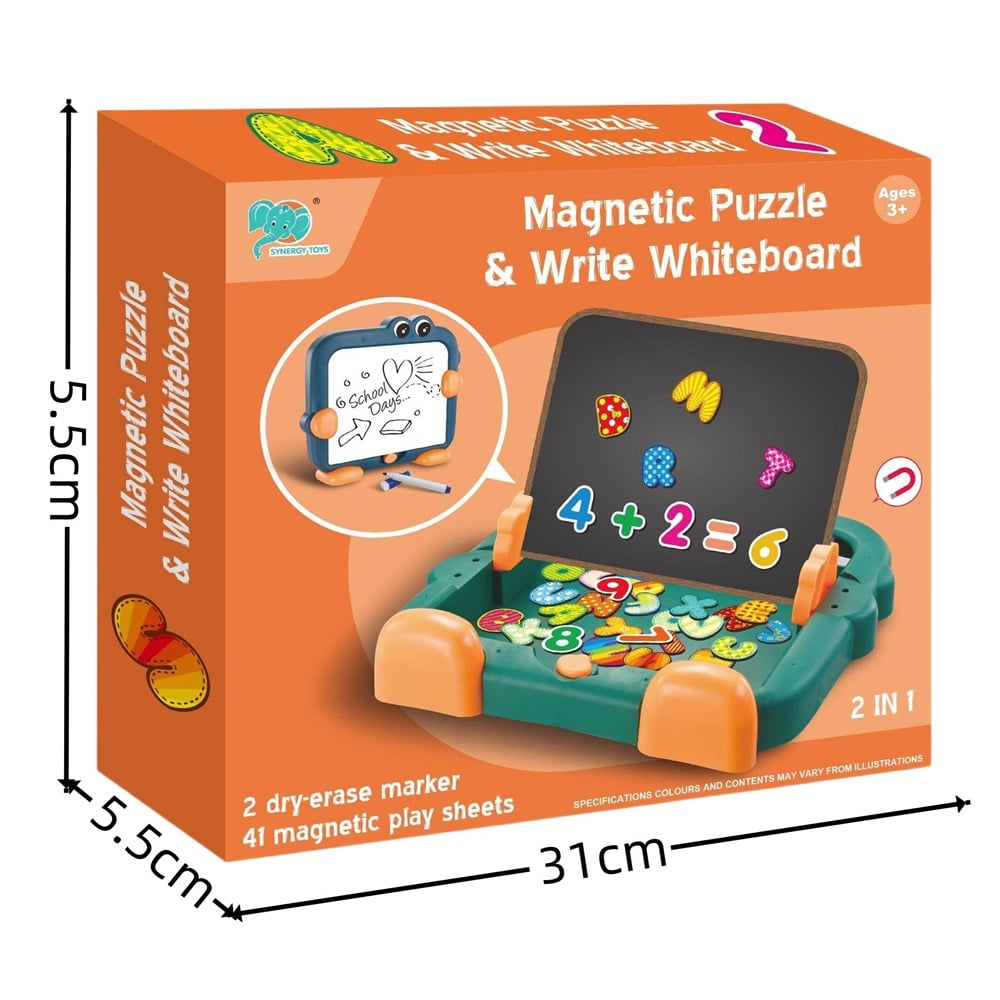 PIZARRA MAGNETICA EDUCATIVA 2 EN 1 PARA NIÑOS - 2