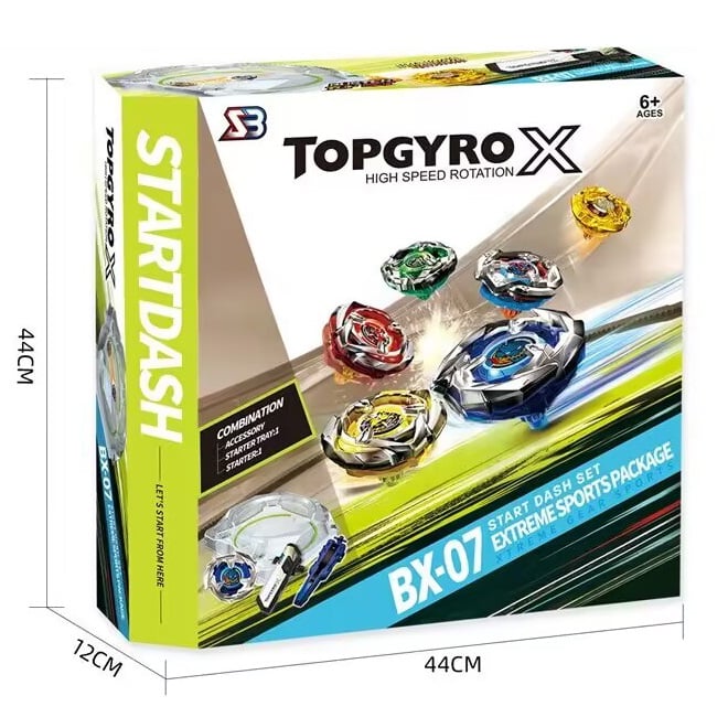 ESTADIO DE BATALLA CON SET DE LANZADORES TOP GYRO X - 3