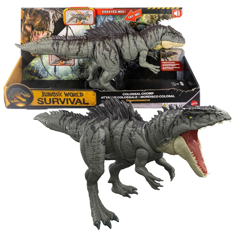 JURASSIC WORLD SURVIVAL COLOSSAL CHOMP GIGANOTOSAURUS - 1