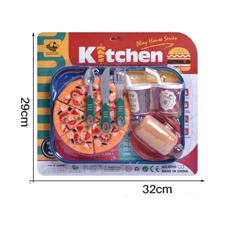SET BLISTER JUGUETES DE COMIDA RAPIDA FAST FOOD - PIZZA - 2