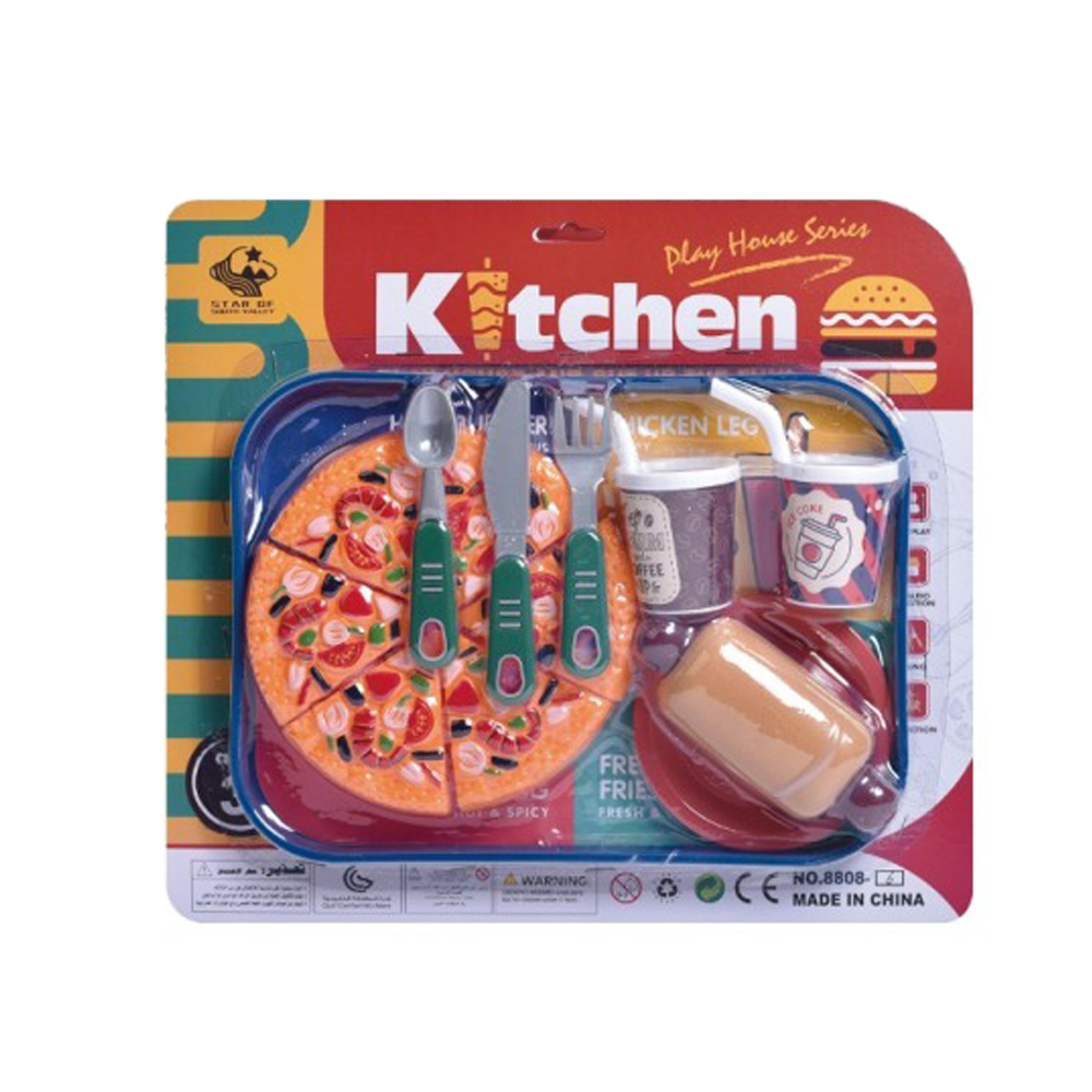 SET BLISTER JUGUETES DE COMIDA RAPIDA FAST FOOD - PIZZA - 3
