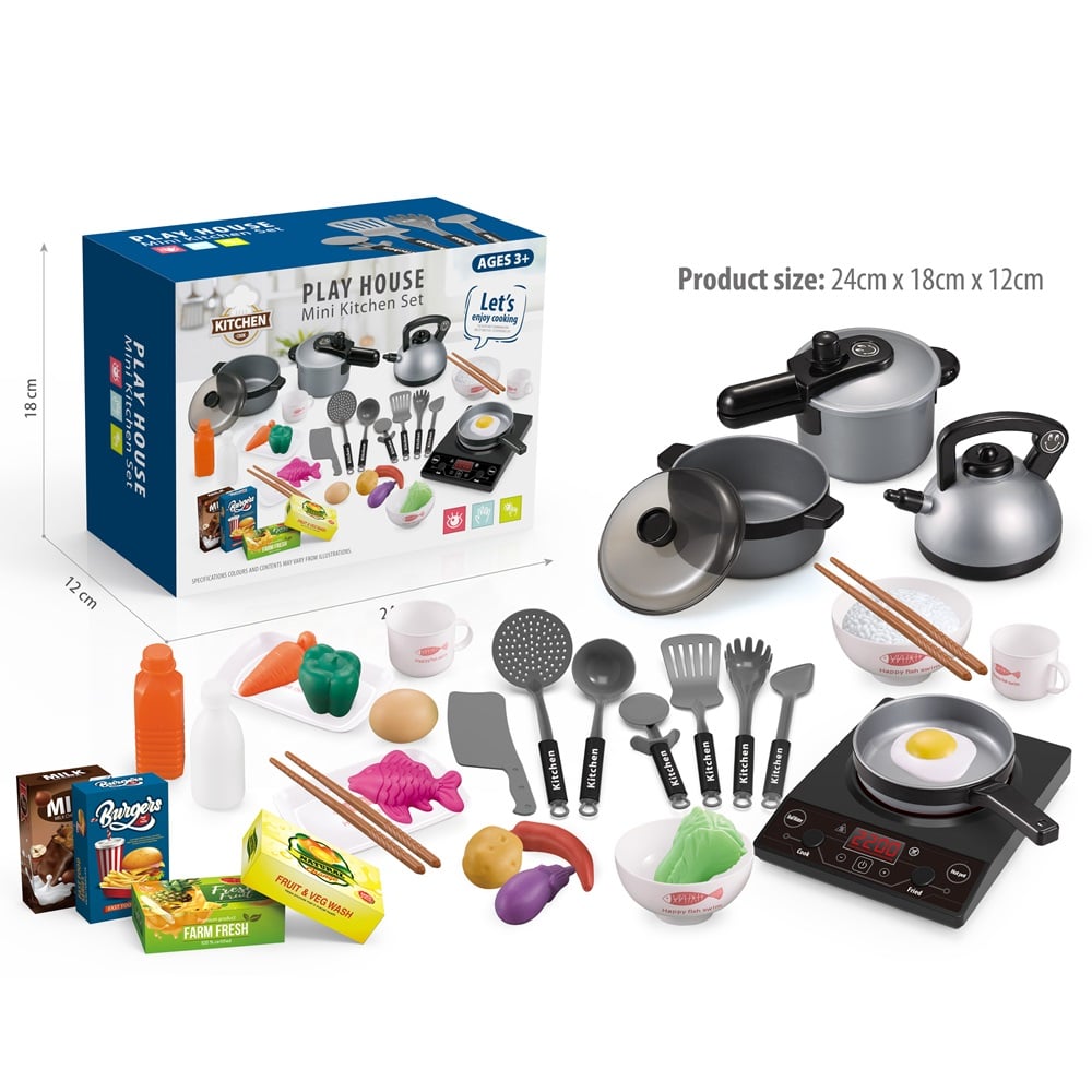 SET ACCESORIOS DE COCINA PARA NIÑOS +40 PCS - 1