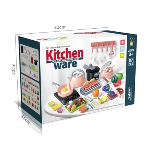 SET COMPLETO ACCESORIOS DE COCINA PARA NIÑAS +87 PCS - 2