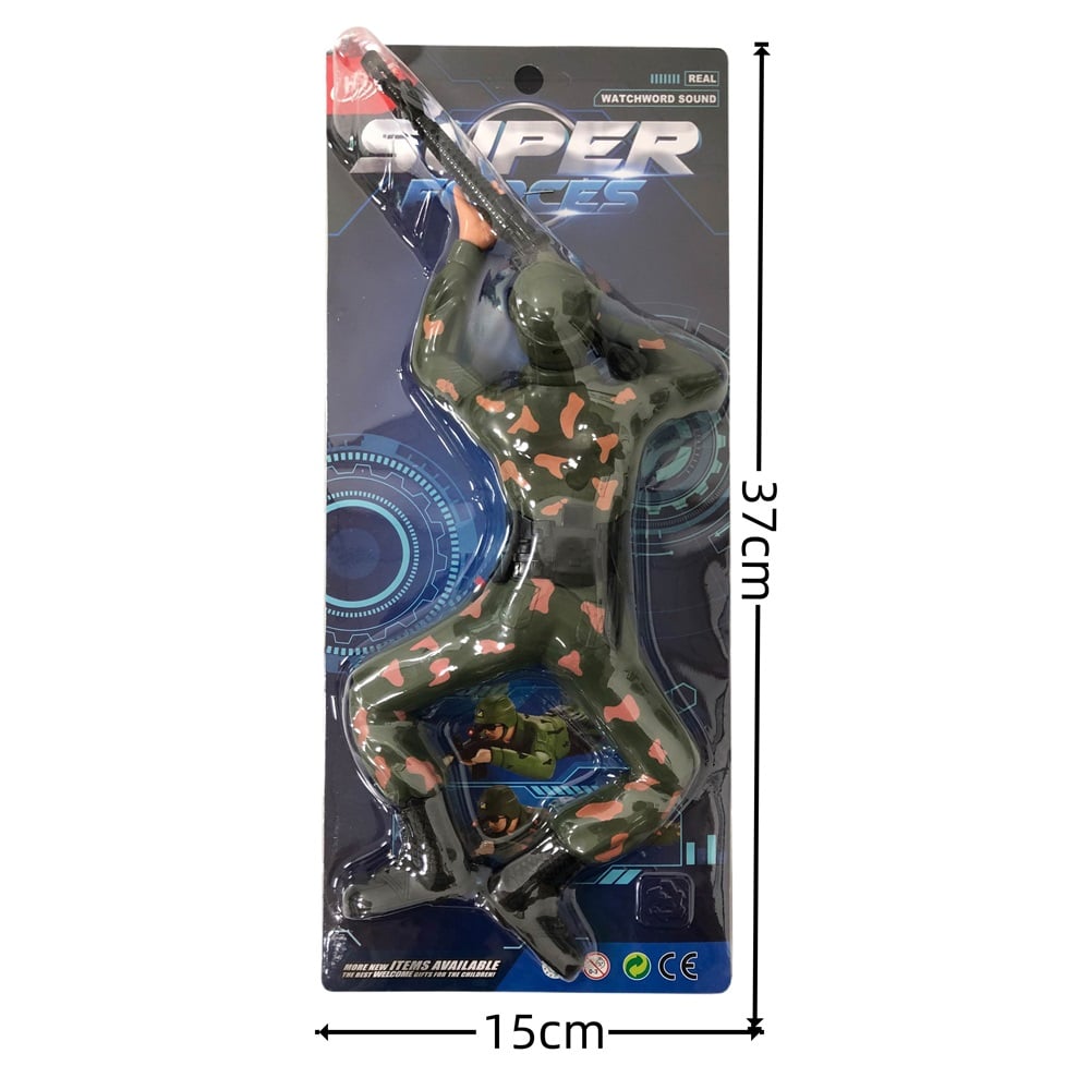 FIGURA SOLDADO DE COMBATE CON LUZ Y SONIDO - 2