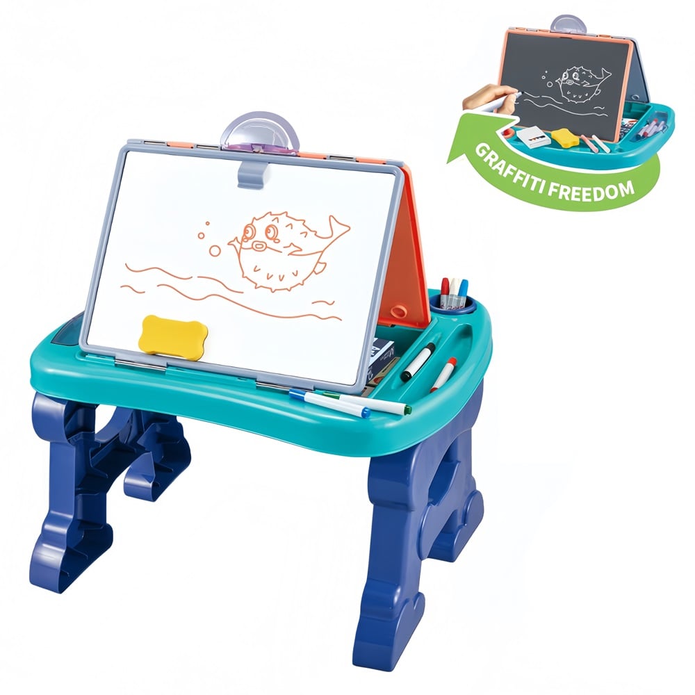 ESCRITORIO DE APRENDIZAJE Y DIBUJO PARA NIÑOS 3 EN 1 - 3