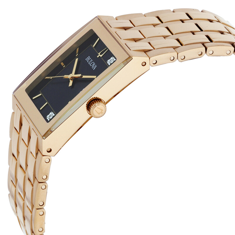 RELOJ HOMBRE BULOVA QUADRA MARC ANTHONY 97D132 DORADO - 2