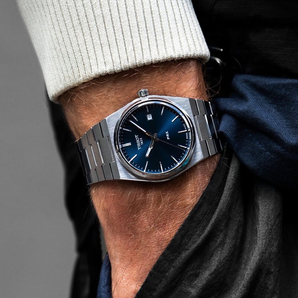 RELOJ TISSOT PRX 40MM HOMBRE DIAL AZUL CUARZO SUIZO ACERO T137.410.11.041.00 - 2