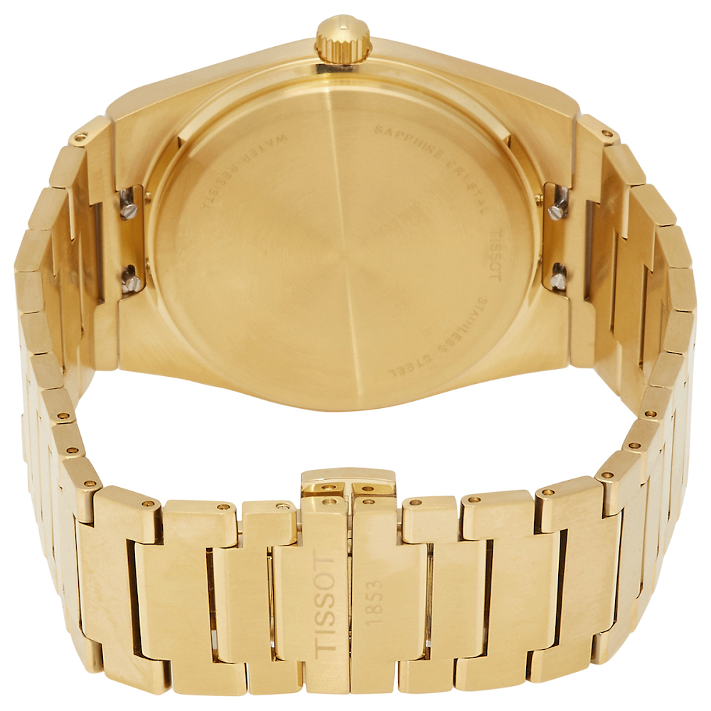 RELOJ TISSOT PRX 40MM DORADO DIAL CHAMPAGNE CUARZO SUIZO HOMBRE - 4
