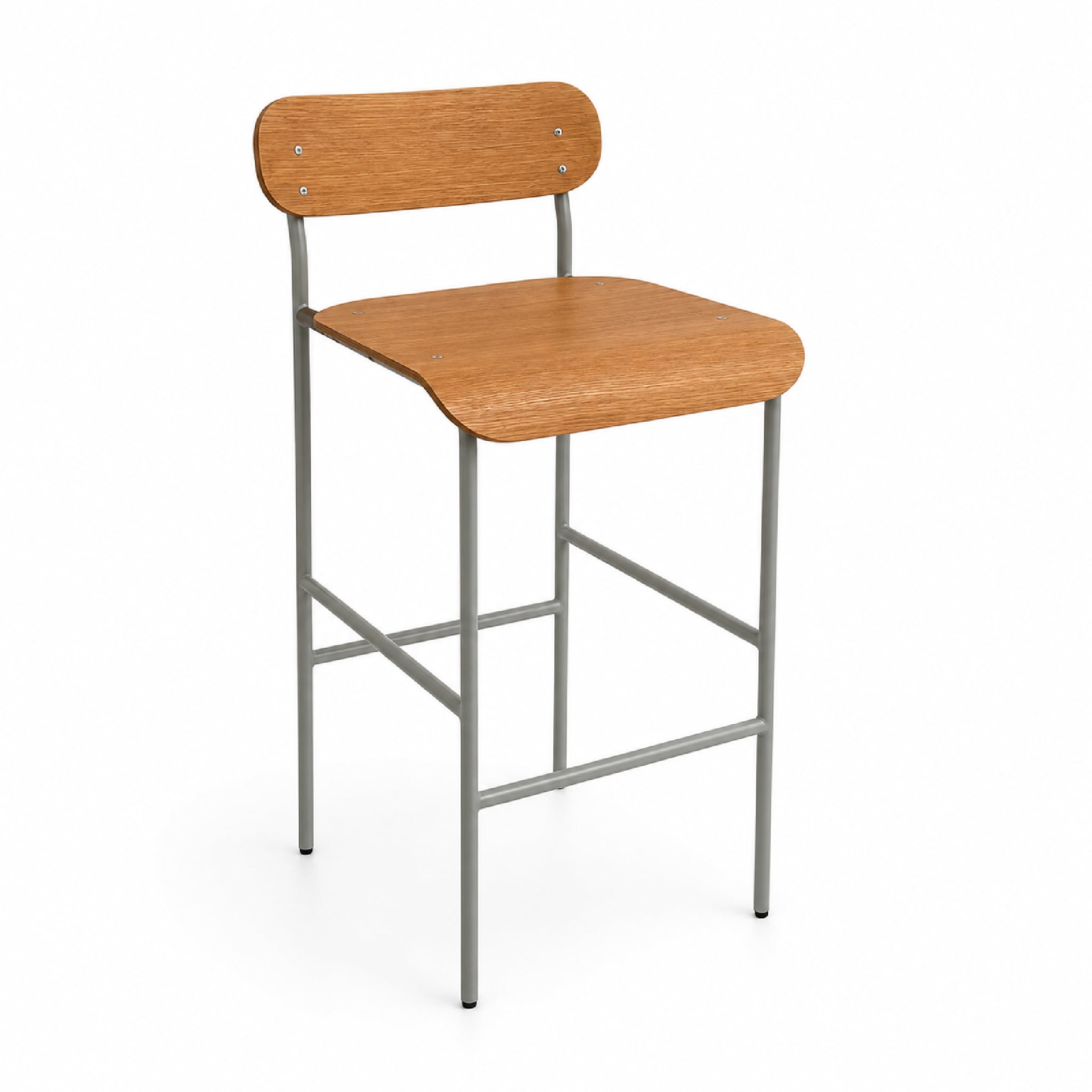 SILLA BAR DE METAL Y MADERA GREENSALT - 1