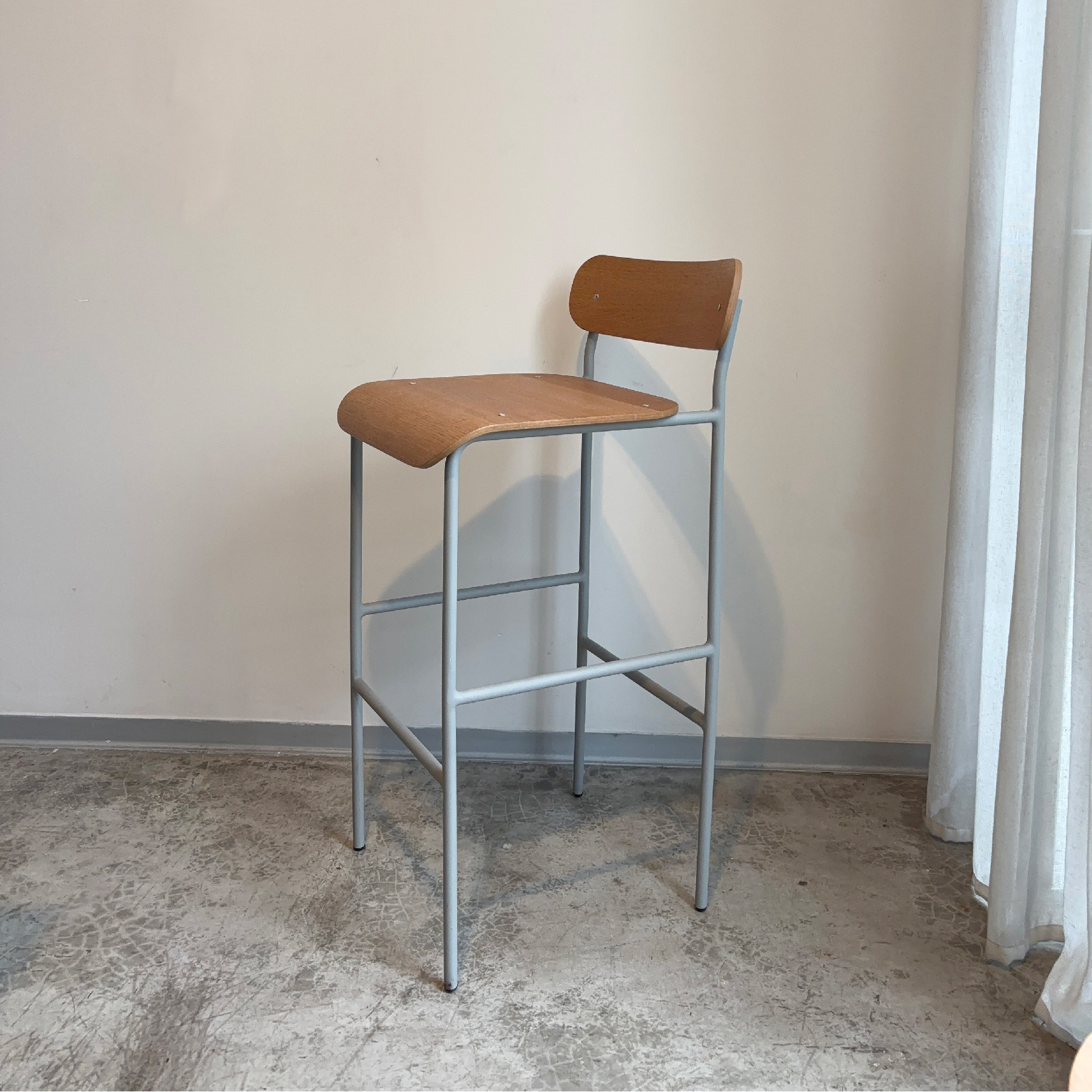SILLA BAR DE METAL Y MADERA GREENSALT - 2