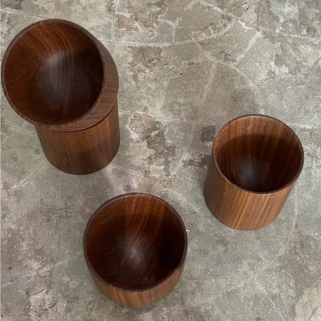 VASO PARA SHOTS DE MADERA NATURAL GREENSALT - 2