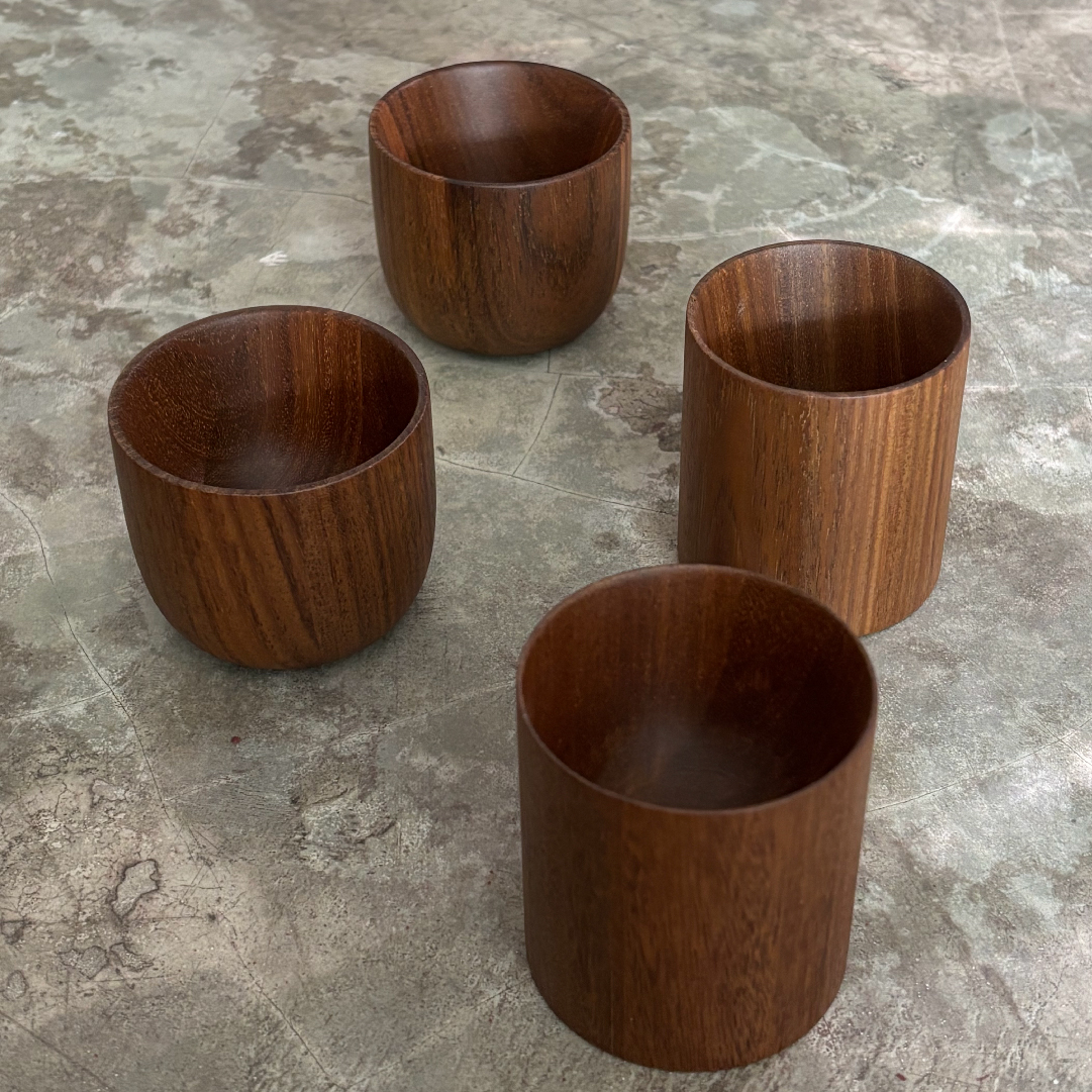 VASO PARA SHOTS DE MADERA NATURAL GREENSALT - 3