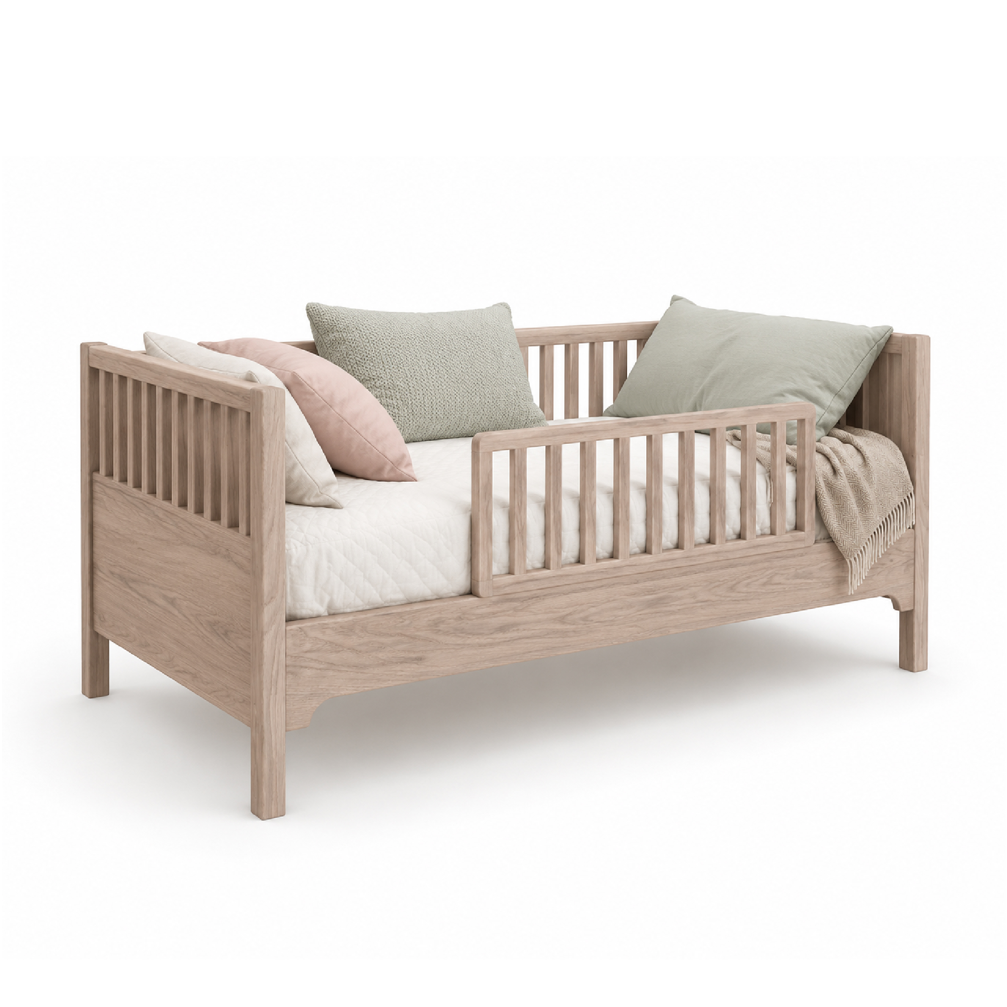 CUNA INFANTIL DE MADERA NATURAL GREENSALT - 1