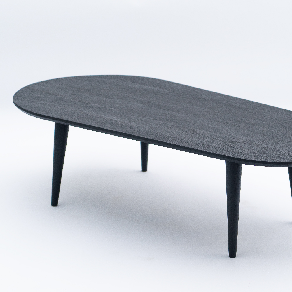 MESA DE CENTRO NEGRA DE MADERA NATURAL GREENSALT - 4